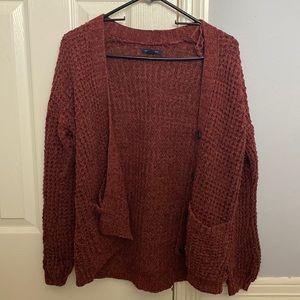 Maroon Cardigan From American Eagle
